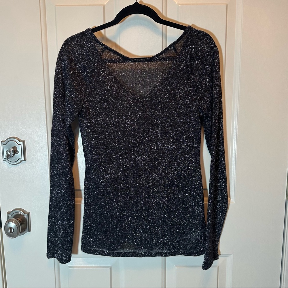 Women’s Express Black Glitter Women's Top